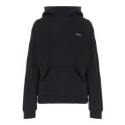 Coperni Svart Bomullsblandad Hoodie Black, Dam