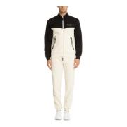 Emporio Armani EA7 Multifärgad Dragsko Tracksuit med Logo White, Herr