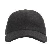 Fedeli Antracit Cashmere Baseballkeps Gray, Herr