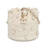 Chanel Vintage Pre-owned Laeder chanel-vskor White, Dam