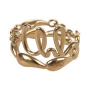 Chloé Gyllene Ikonisk Vintage Ring Yellow, Dam