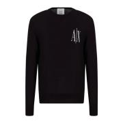 Armani Exchange Crewneck-tröja Blue, Herr