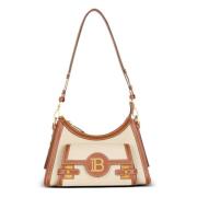 Balmain Brun B-Buzz Hobo Väska Brown, Dam