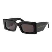 Alexander McQueen Stiliga solglasögon Am0433S Black, Dam