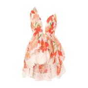 Zimmermann Tranquillity Draped Bodice Klänning Multicolor, Dam