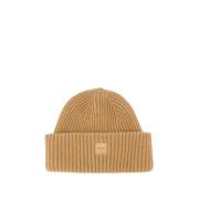 A.p.c. Ultrafine Merinos Cashmere Ull Beanie Kamel Brown, Unisex