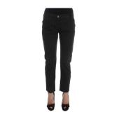 Costume National Elegant Svart Denim Jeans Black, Dam