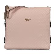 Guess Chic Pink Chain Handle Shoulder Bag Pink, Dam