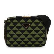 Prada Vintage Pre-owned Canvas prada-vskor Green, Dam