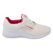 Philipp Plein Eleganta vita sneakers med rosa accenter White, Dam