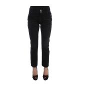 Costume National Svarta Slouchy Fit Jeans fr Trendsetters Black, Dam