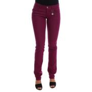 Costume National Elegant Lila Super Slim Jeans Purple, Dam