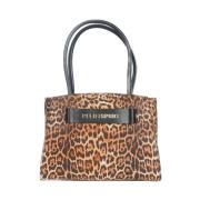 Plein Sport Leopard Print Shopper Väska Brown, Dam