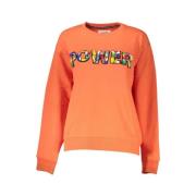 Desigual Ljus Orange Logodetalj Sweatshirt Orange, Dam