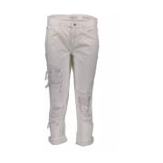 Guess Chic Distressed Denim Enchantress Urban Jeans White, Dam