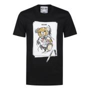 Moschino Söt Björntryck T-shirt Black, Herr