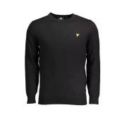 Lyle & Scott Elegant svart långärmad tröja Black, Herr