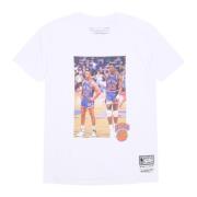 Mitchell & Ness NBA Player Foto Tee Vit White, Herr