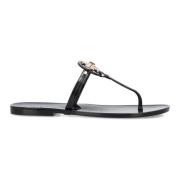 Tory Burch Platta Tåsandaler Black, Dam