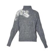 Liu Jo Turtleneck Sweater Gray, Dam