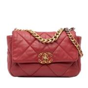 Chanel Vintage Pre-owned Laeder axelremsvskor Red, Dam