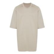 Rick Owens Cotton Pearl Grey Jersey T-shirt Beige, Herr