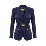 Elisabetta Franchi Snygg Damjacka Blue, Dam