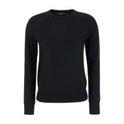 Theory Svart Merino Långärmad Tröja Black, Dam