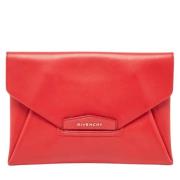 Givenchy Pre-owned Pre-owned Laeder kuvertvskor Red, Dam