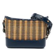 Chanel Vintage Pre-owned Canvas chanel-vskor Blue, Dam