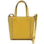 Jimmy Choo Pre-owned Pre-owned Laeder handvskor Yellow, Dam