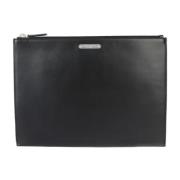 Yves Saint Laurent Vintage Pre-owned Tyg kuvertvskor Black, Dam