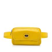 Gucci Vintage Pre-owned Laeder crossbodyvskor Yellow, Dam