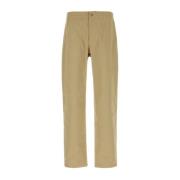 A.p.c. Casual Beige Bomull Chuck Byxor Beige, Herr