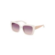 Guess Violet Gradient Mirrored Solglasögon Beige, Dam