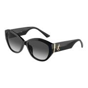 Jimmy Choo Stiliga solglasögon i svart/guld Black, Unisex