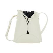 Jil Sander Vit Ellipse Crossbody Väska White, Dam