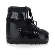 Moon Boot Svarta Icon Low Glance Stövlar Black, Dam