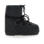 Moon Boot Svarta Icon Low Rubber Stövlar Black, Dam