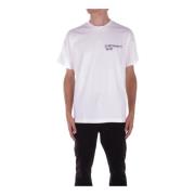 Carhartt Wip Logo Front T-shirt Vit White, Herr