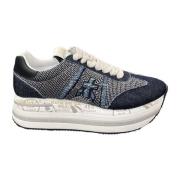 Premiata Beth Sneaker Denim Blå Blue, Dam