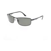 Ray-Ban Sportiga Fyrkantiga Polariserade Solglasögon Black, Unisex