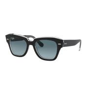 Ray-Ban Fyrkantiga solglasögon State Street Rb2186 Black, Unisex