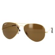 Ray-Ban Klassiska Aviator Polariserade Solglasögon Yellow, Unisex