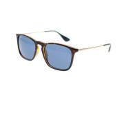 Ray-Ban Chris Solglasögon Fyrkantig Metall Acetat Brown, Unisex