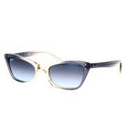 Ray-Ban Vintage Cat-Eye Solglasögon Lady Burbank Blue, Unisex