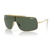 Ray-Ban Fyrkantiga Metall Solglasögon Gröna Linser Yellow, Unisex