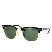 Ray-Ban Klassiska Clubmaster Metal Solglasögon Black, Unisex