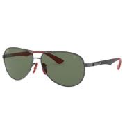 Ray-Ban Carbon Fiber Aviator Solglasögon Scuderia Ferrari Gray, Unisex