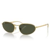 Ray-Ban Klassiska Unisex Solglasögon med Gröna Linser Yellow, Unisex